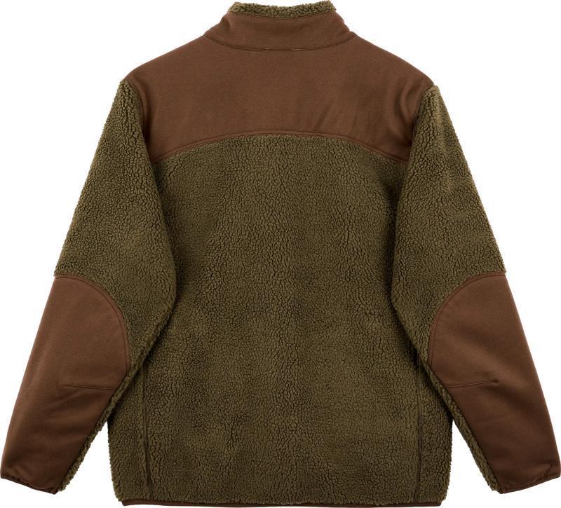 Mossy Sherpa Fleece - Mens - Dark Olive / Dark Brown 2
