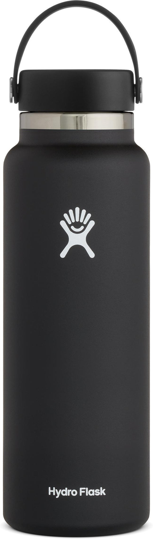 1.18L / 40oz Wide Mouth w/ Flex Cap - Black 1