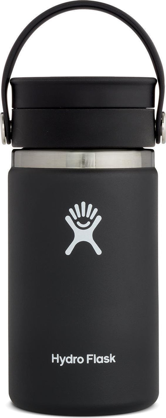 354ml / 12oz Coffee Wide Mouth w/ Flex Sip Lid - Black 1