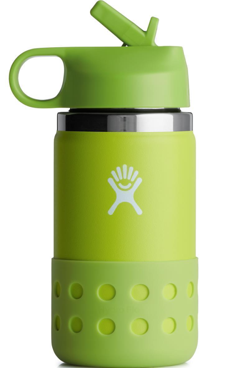 354ml / 12oz Wide Mouth w/ Straw Lid & Boot - Kids - Firefly 1