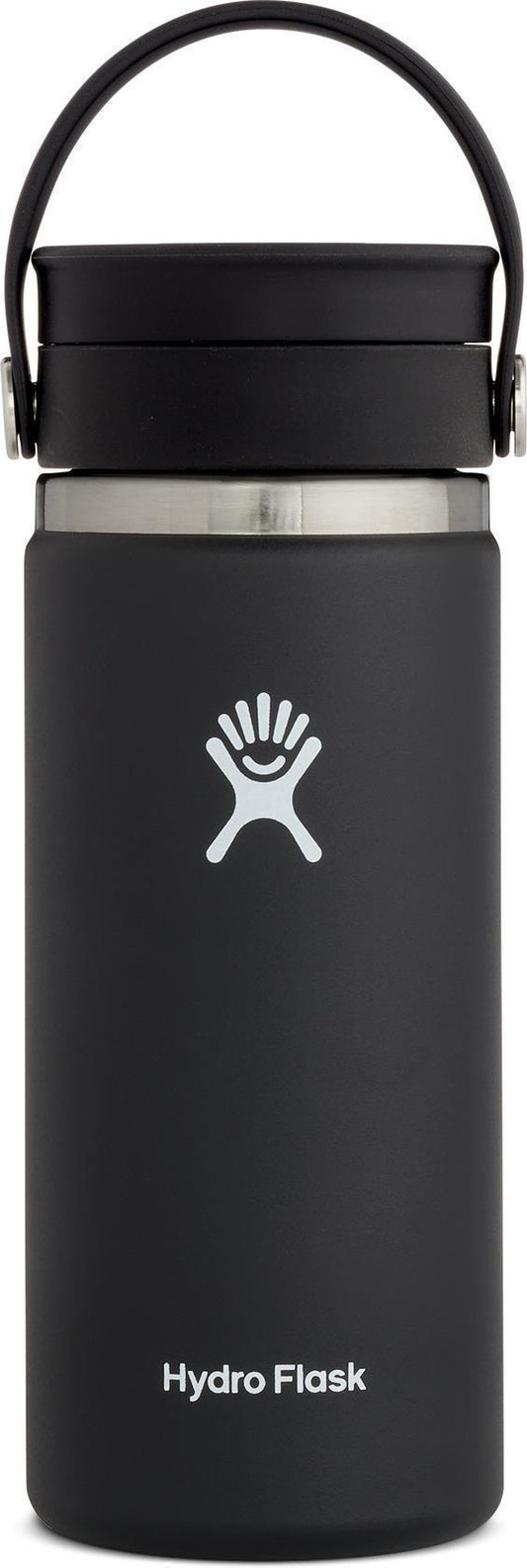 473ml / 16oz Coffee Wide Mouth w/ Flex Sip Lid - Black 1