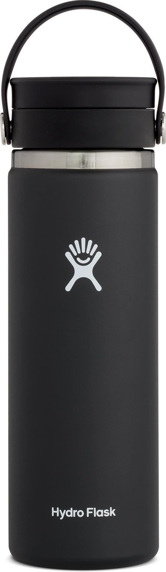 591ml / 20oz Coffee Wide Mouth w/ Flex Sip Lid - Black 1
