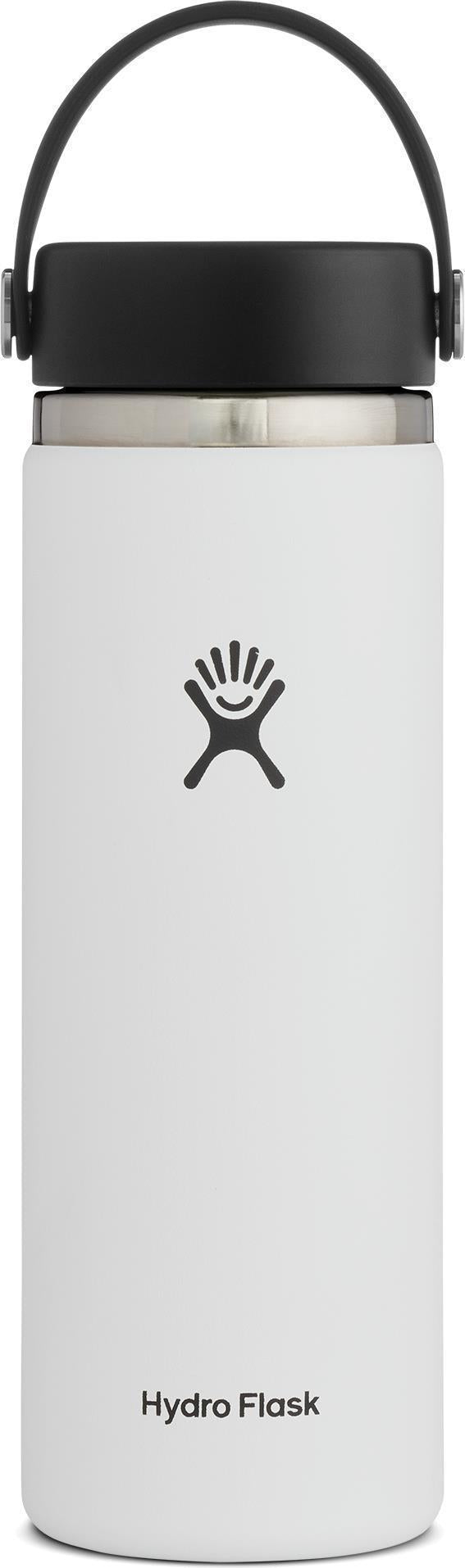 591ml / 20oz Wide Mouth w/ Flex Cap - White 1