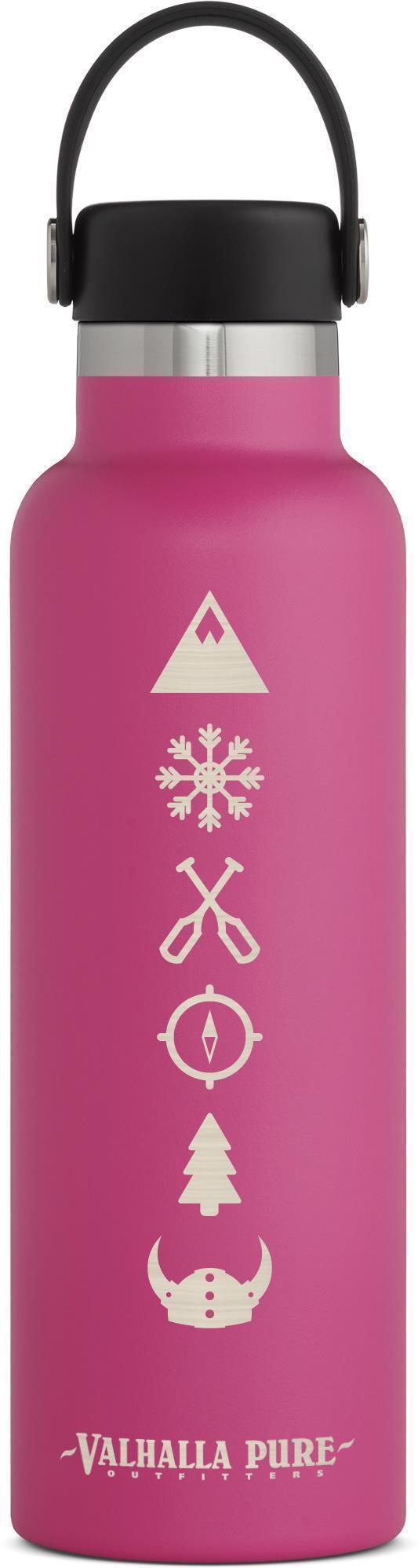 621ml / 21oz Standard Mouth w/ Flex Cap - VPO Logo - Carnation 1