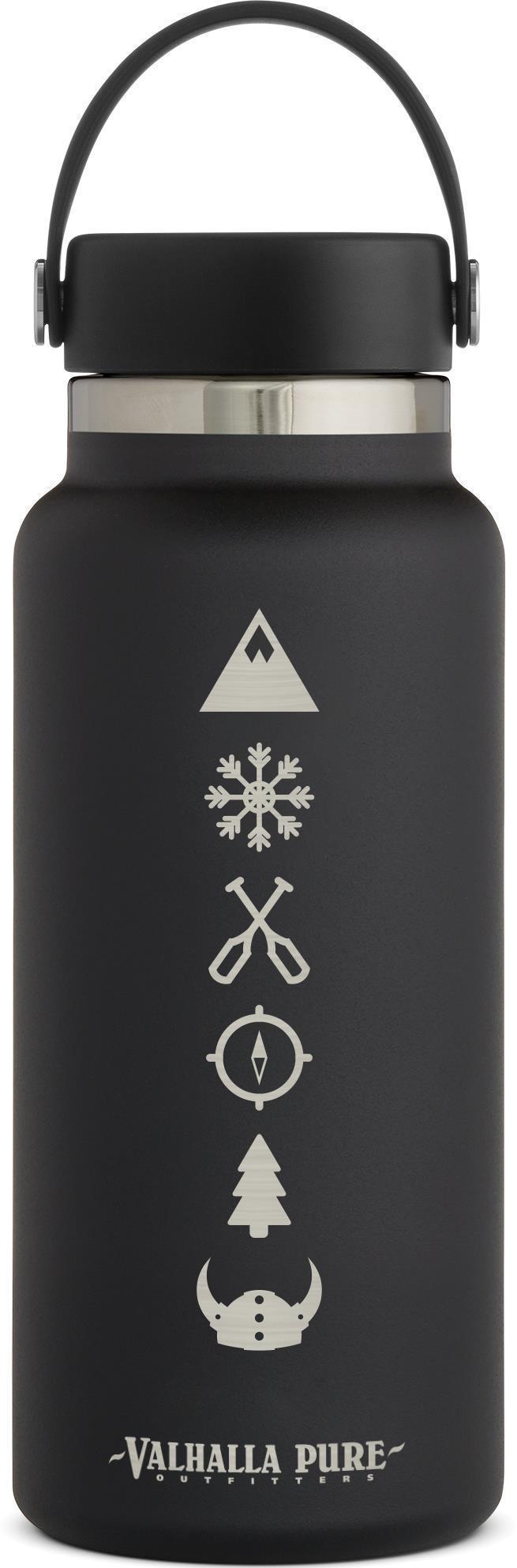 946ml / 32oz Wide Mouth w/ Flex Cap - VPO Logo - Black 1
