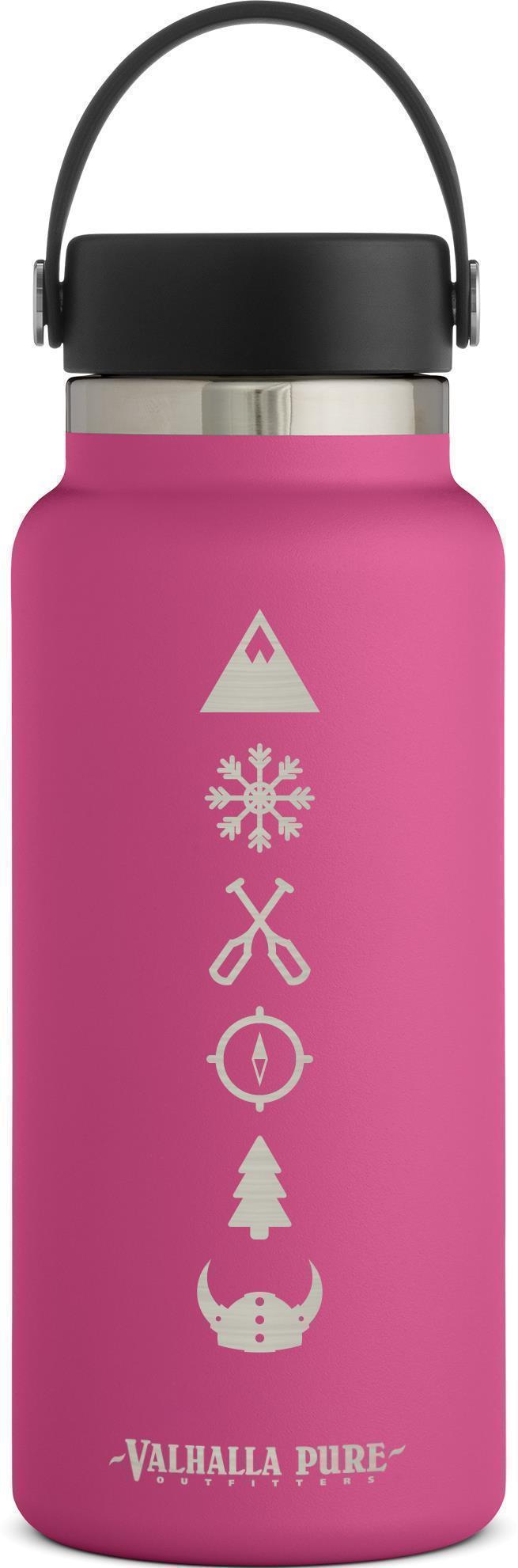 946ml / 32oz Wide Mouth w/ Flex Cap - VPO Logo - Carnation 1