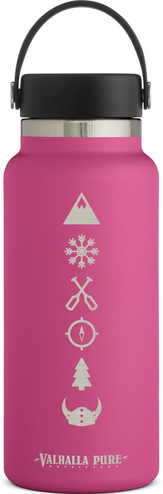 946ml / 32oz Wide Mouth w/ Flex Cap - VPO Logo - Carnation 1