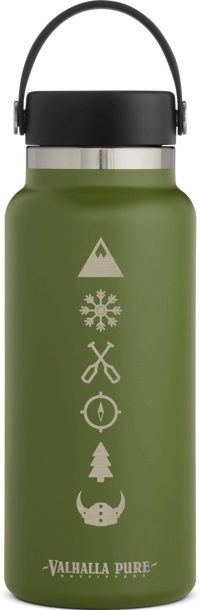 946ml / 32oz Wide Mouth w/ Flex Cap - VPO Logo - Olive 1