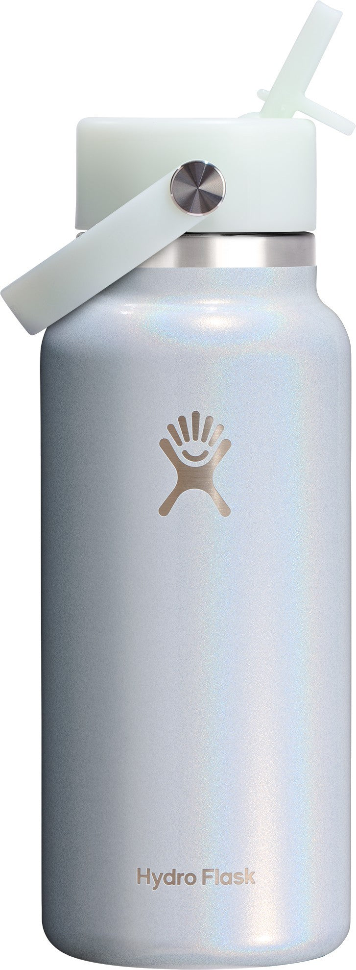 946ml / 32oz Wide Mouth with Flex Straw Cap - Limited Edition - glimmer blue 1