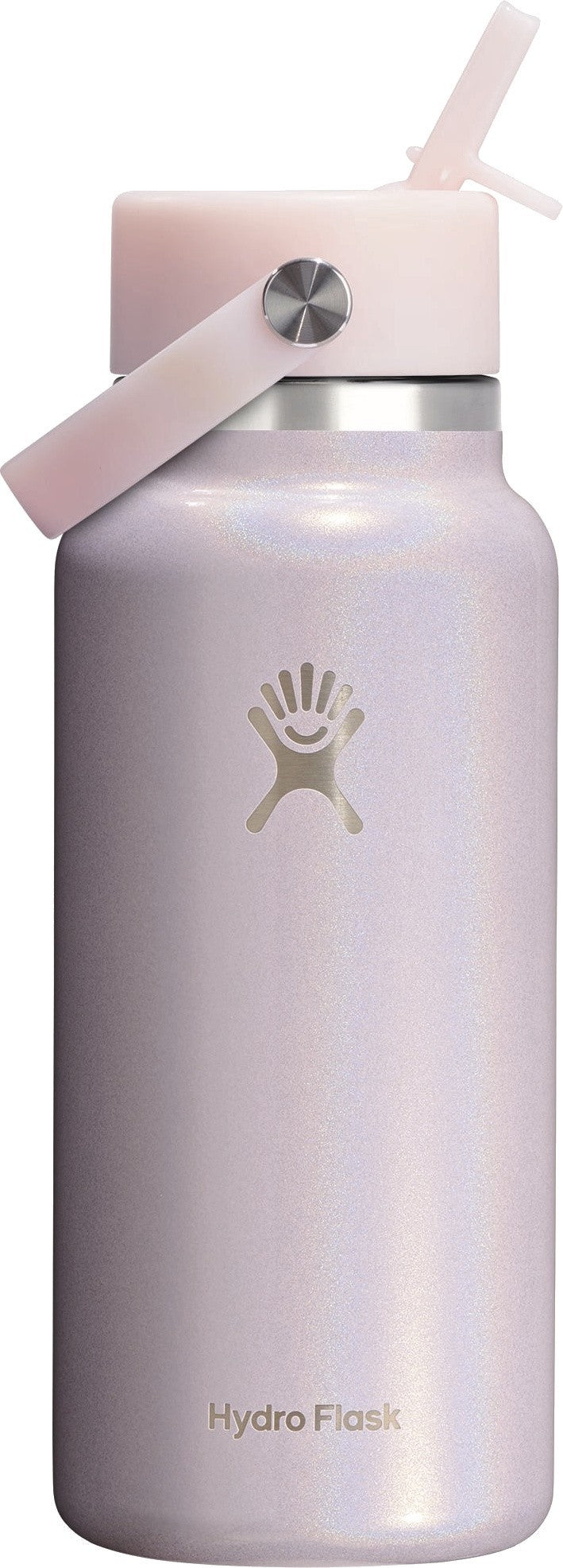 946ml / 32oz Wide Mouth with Flex Straw Cap - Limited Edition - glimmer pink 1