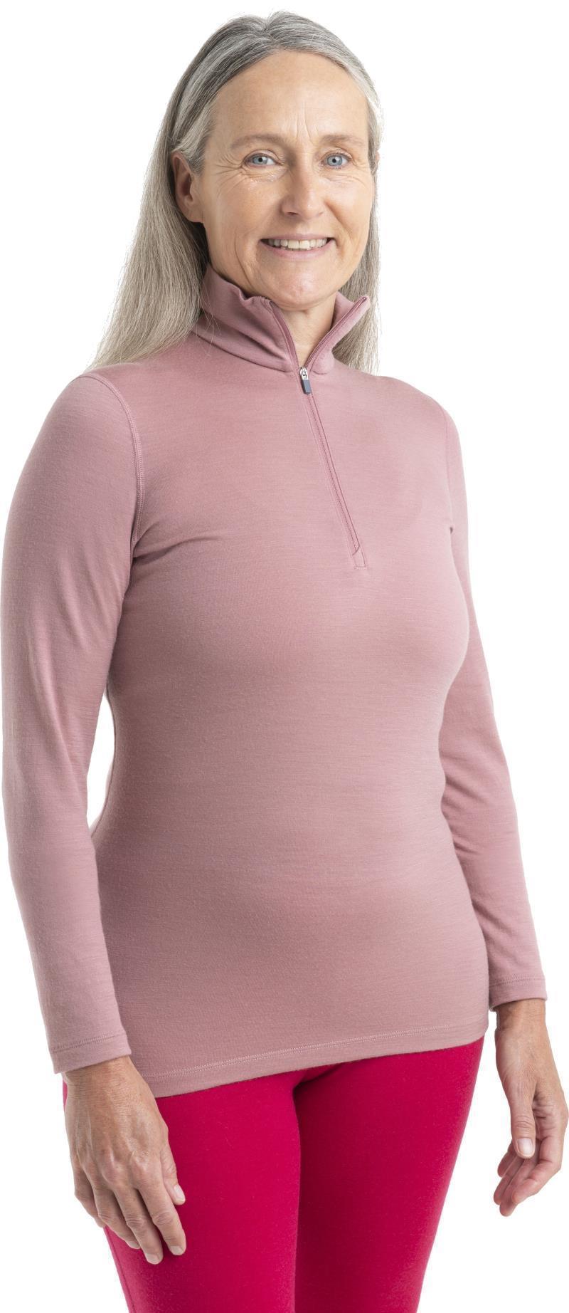 200 Oasis LS Half Zip - Womens - Crystal 1