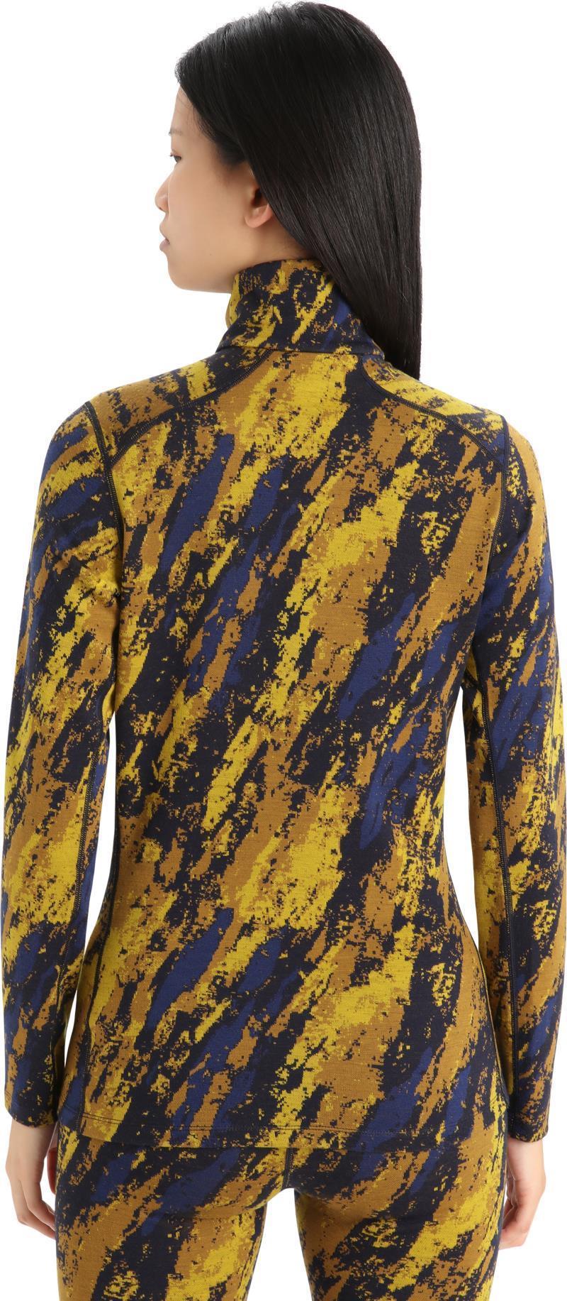 250 Vertex LS Half Zip - Sedimentary - Womens - Silent Gold / Clove / Midnight Navy - Jacquard 3