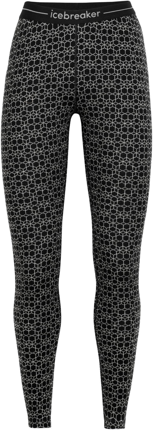 250 Vertex Leggings - Alpine Geo - Womens - Black / Snow - Jacquard 1