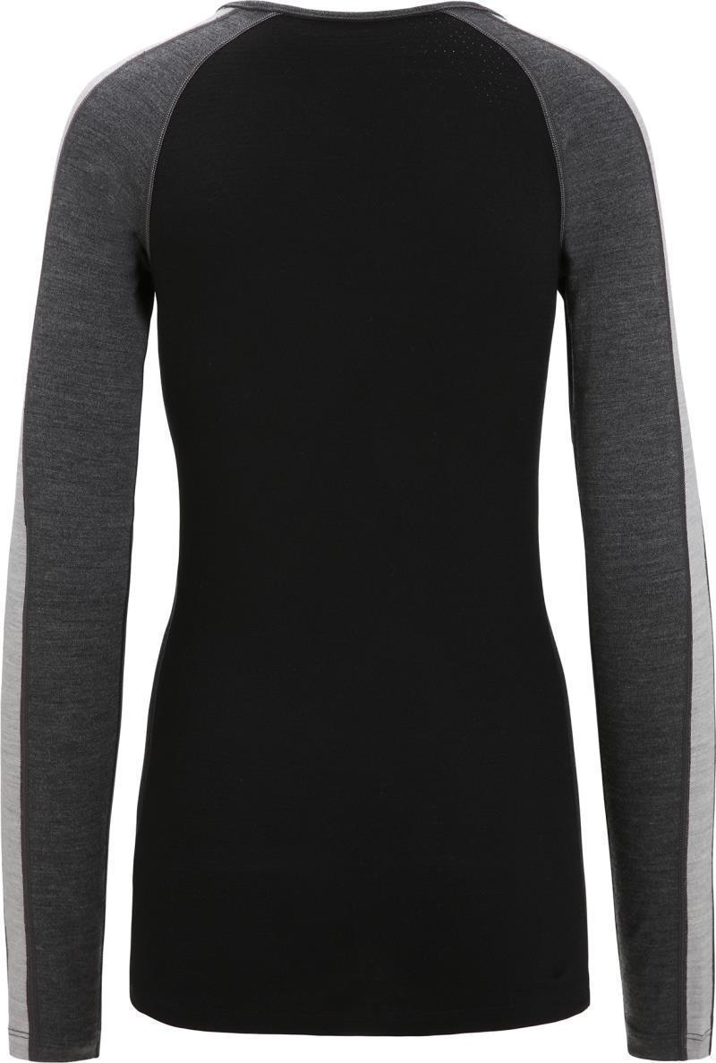 260 ZoneKnit LS Crewe - Womens - Jet Heather / Black / Metro Heather / CB 2