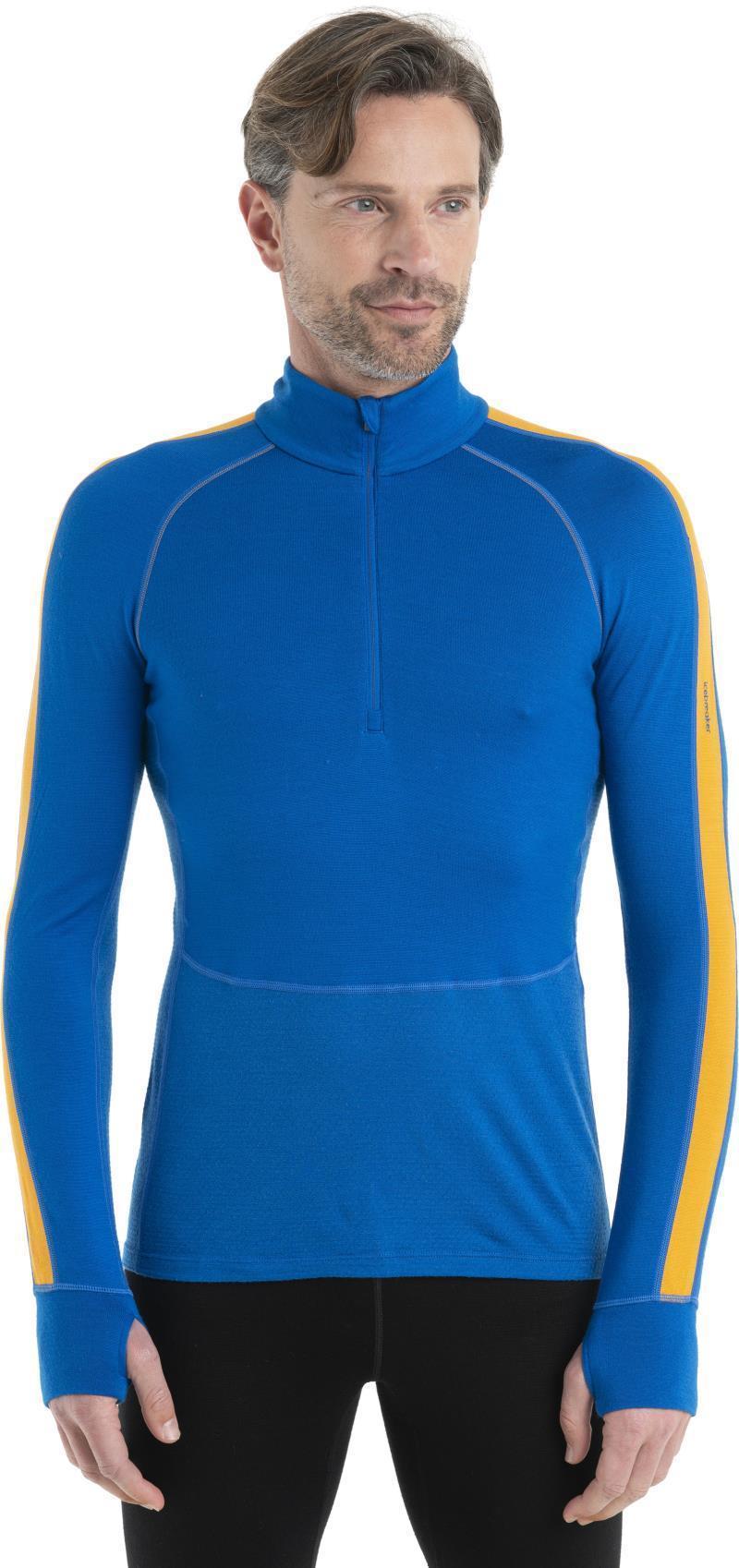 260 ZoneKnit LS Half Zip - Mens - Lazurite / Solar / CB 3