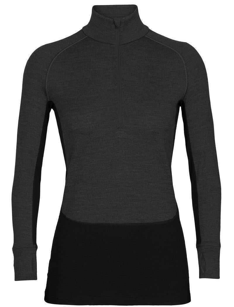 260 ZoneKnit LS Half Zip - Womens - Jet Heather / Black / Metro Heather / CB 1