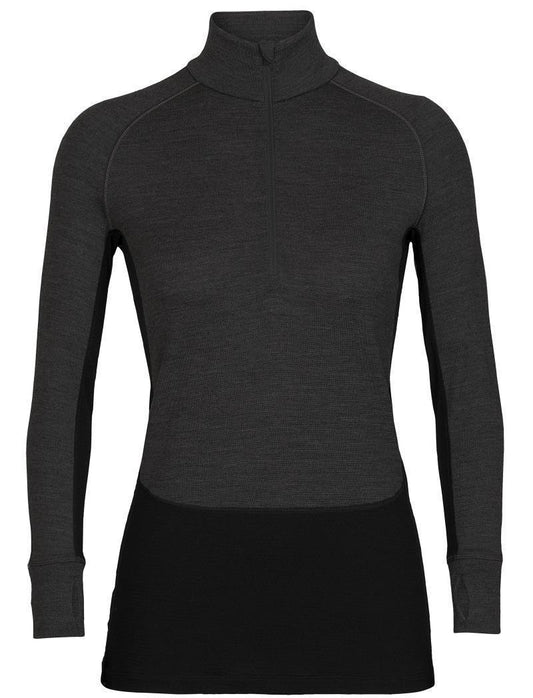 260 ZoneKnit LS Half Zip - Womens - Jet Heather / Black / Metro Heather / CB 1