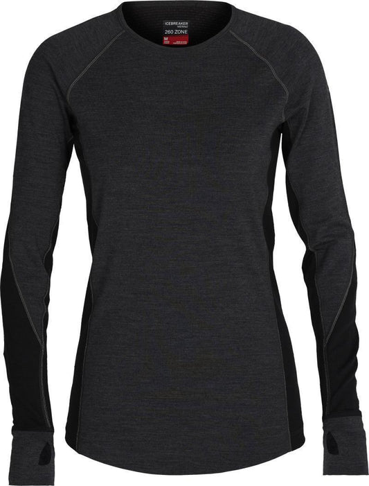 260 Zone LS Crewe - Womens - Jet Heather / Black 1