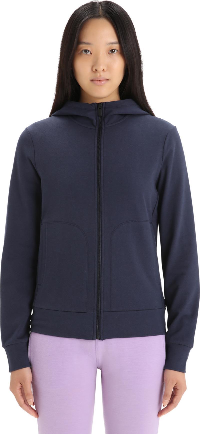Central Classic LS Zip Hoodie - Womens - Midnight Navy #401 3