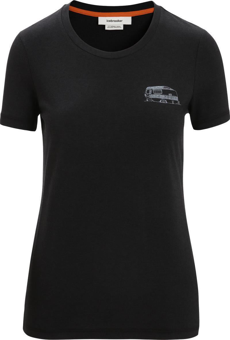 Central Classic SS Tee - Caravan Life - Womens - Black 1