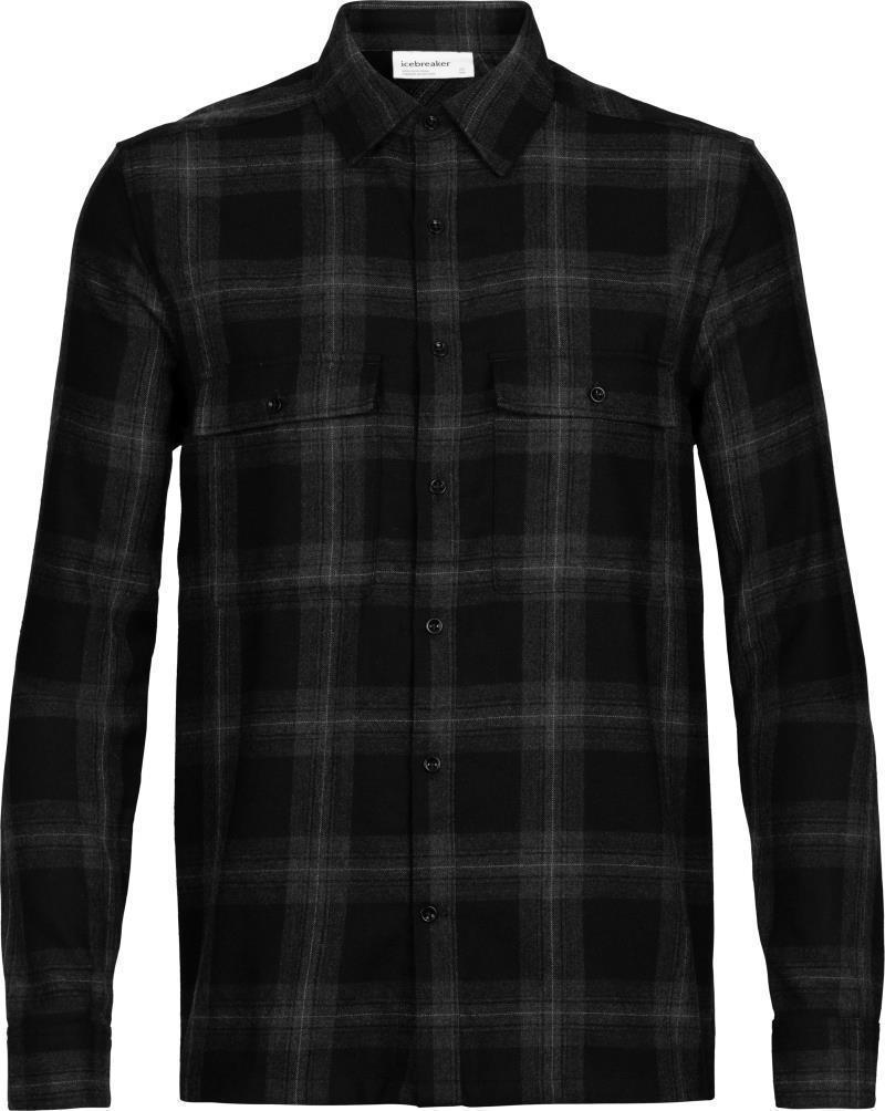 Dawnder LS Flannel Shirt Plaid - Mens - Jet Heather 1