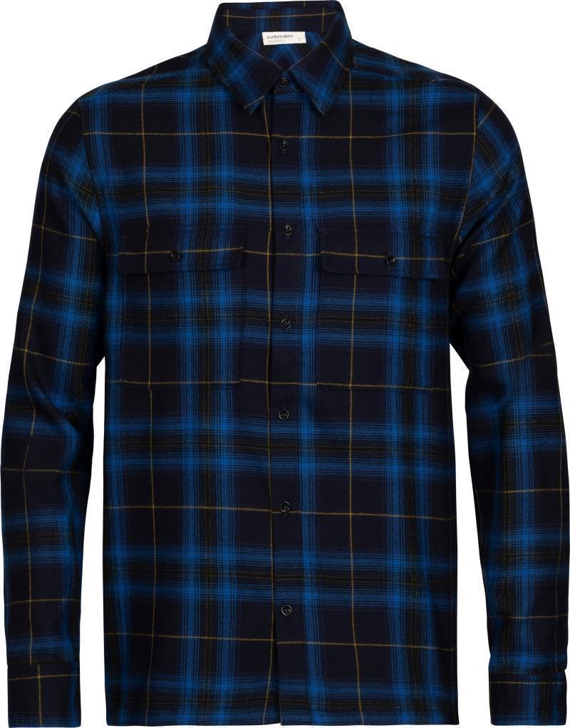 Dawnder LS Flannel Shirt Plaid - Mens - Midnight Navy 1