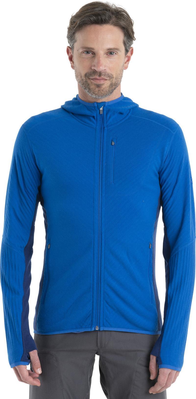 Descender LS Zip Hood - Mens - Lazurite / Royal Navy 3