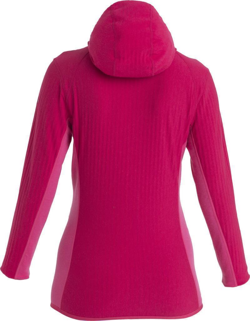 Descender LS Zip Hood - Womens - Electron Pink / Tempo 2