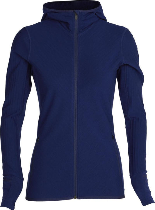 Descender LS Zip Hood - Womens - Royal Navy 1