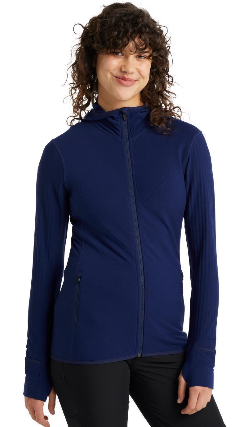 Descender LS Zip Hood - Womens - Royal Navy 2