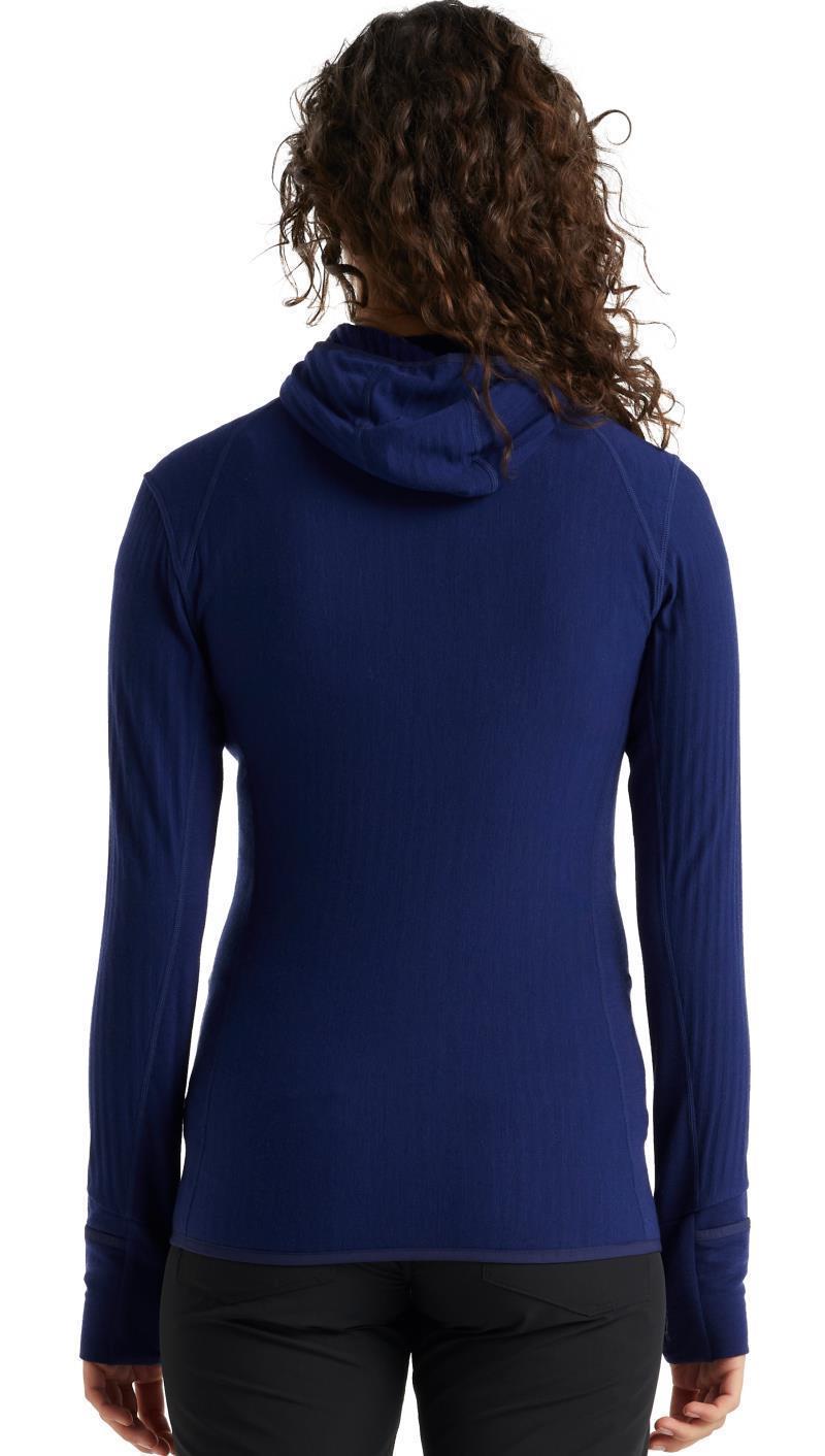 Descender LS Zip Hood - Womens - Royal Navy 3