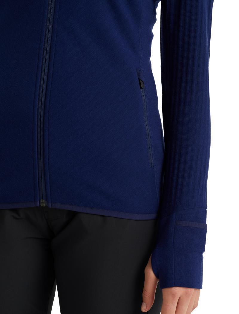 Descender LS Zip Hood - Womens - Royal Navy 6