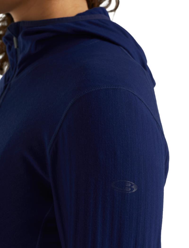 Descender LS Zip Hood - Womens - Royal Navy 7