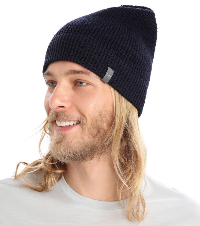 Feadan Slouch Beanie - Midnight Navy 2