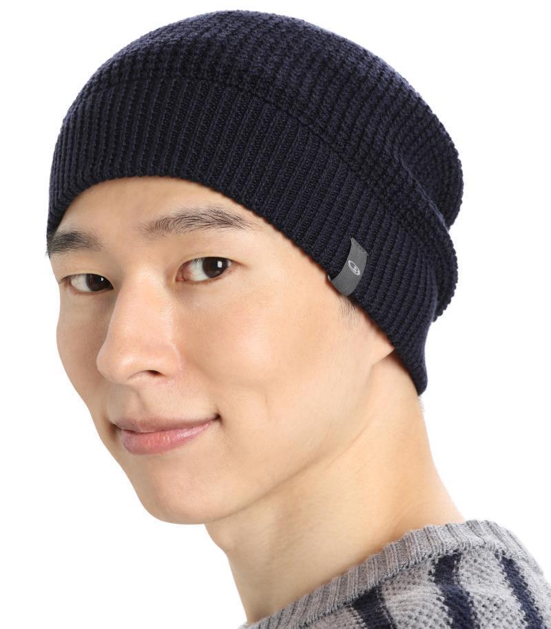 Feadan Slouch Beanie - Midnight Navy 4