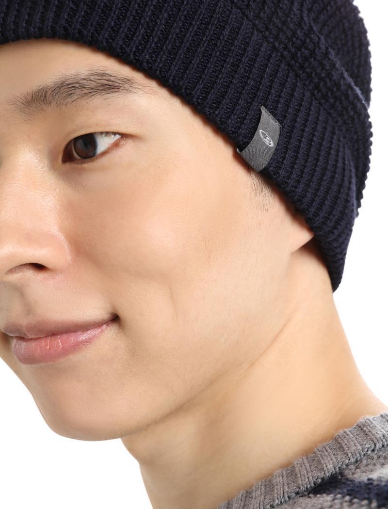 Feadan Slouch Beanie - Midnight Navy 5