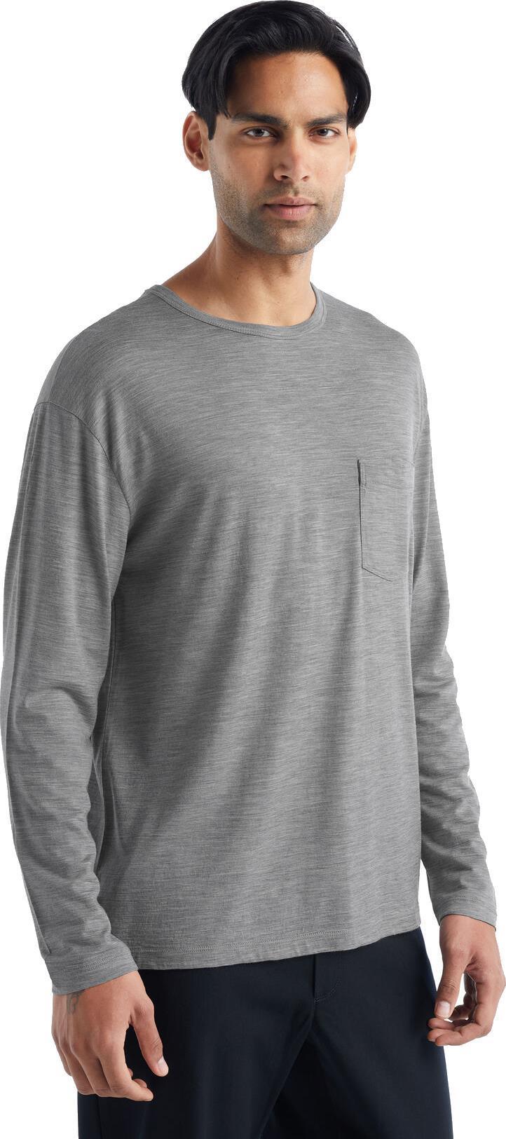 Granary LS Pocket Tee - Mens - Gritstone Heather 1