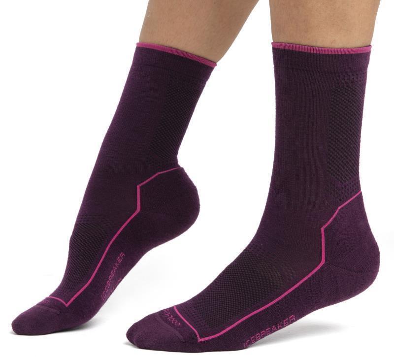 Hike 3Q Crew Socks - Cool-Lite - Womens - Nightshade / Tempo 1