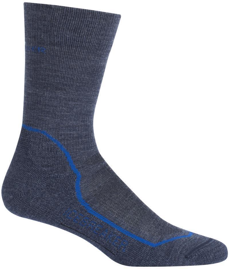 Hike+ Crew Merino Socks - Light Cushion - Mens - Fathom Heather / Midnight Navy / Cadet 1
