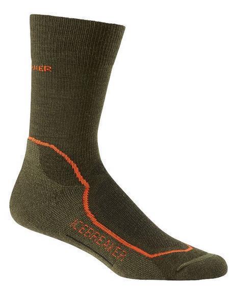 Hike+ Crew Merino Socks - Light Cushion - Mens - Ivy Heather / Heat / Cargo 1