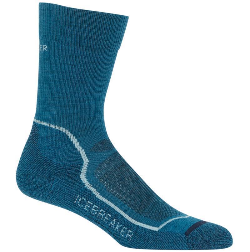 Hike+ Crew Merino Socks - Light Cushion - Womens - Kingfisher / Midnight Navy / Dew 1