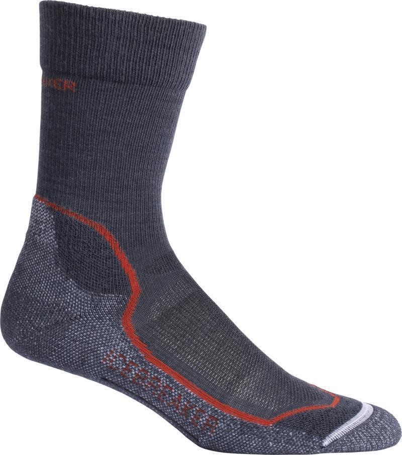 Hike+ Crew Merino Socks - Light Cushion - Womens - Panther / Orchid 1
