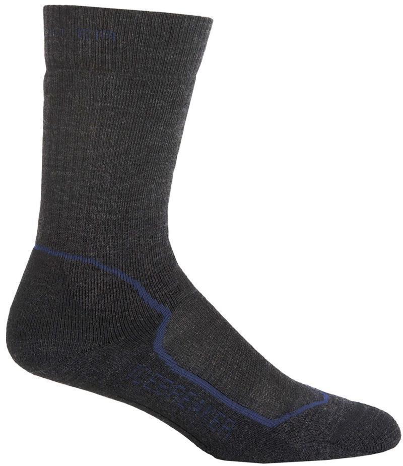 Hike+ Crew Merino Socks - Medium Cushion - Mens - Jet / Planet / Black 1