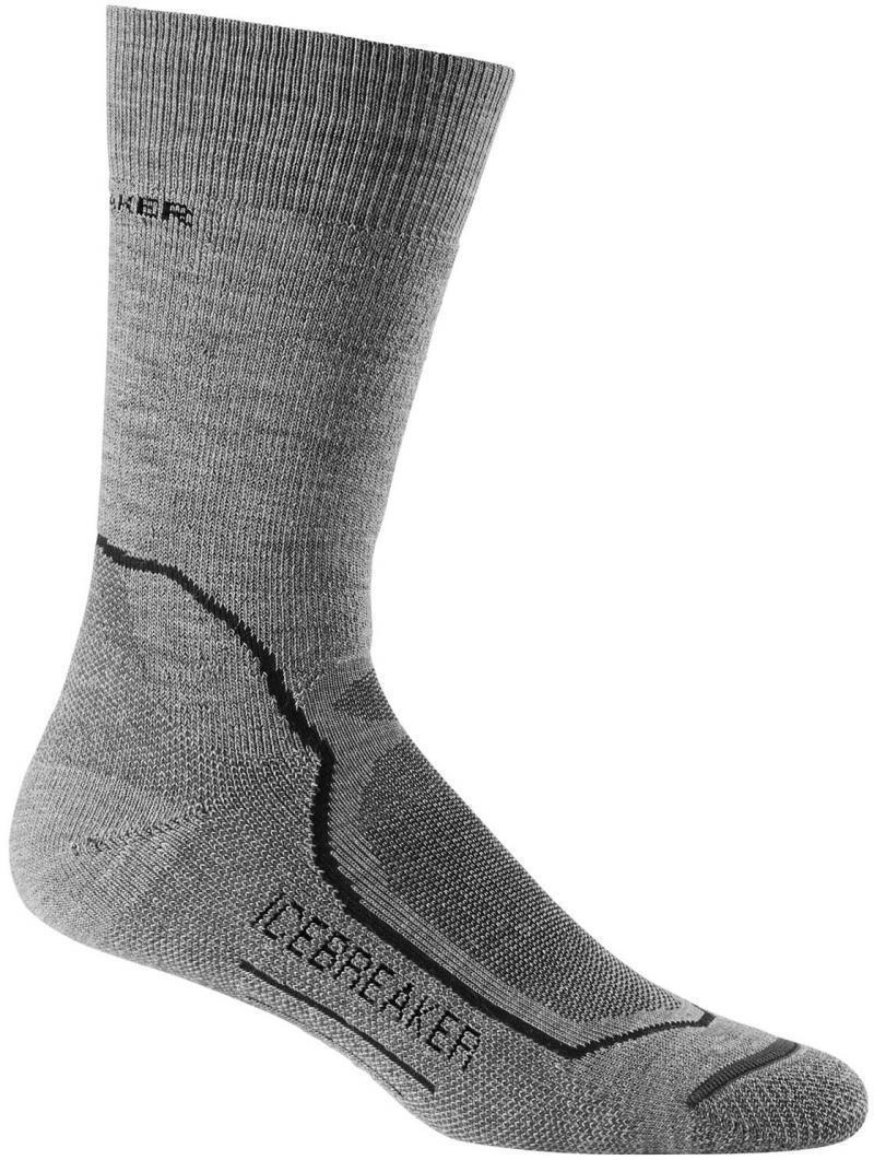Hike+ Crew Merino Socks - Medium Cushion - Mens - Twister Heather / Black / Monsoon 1