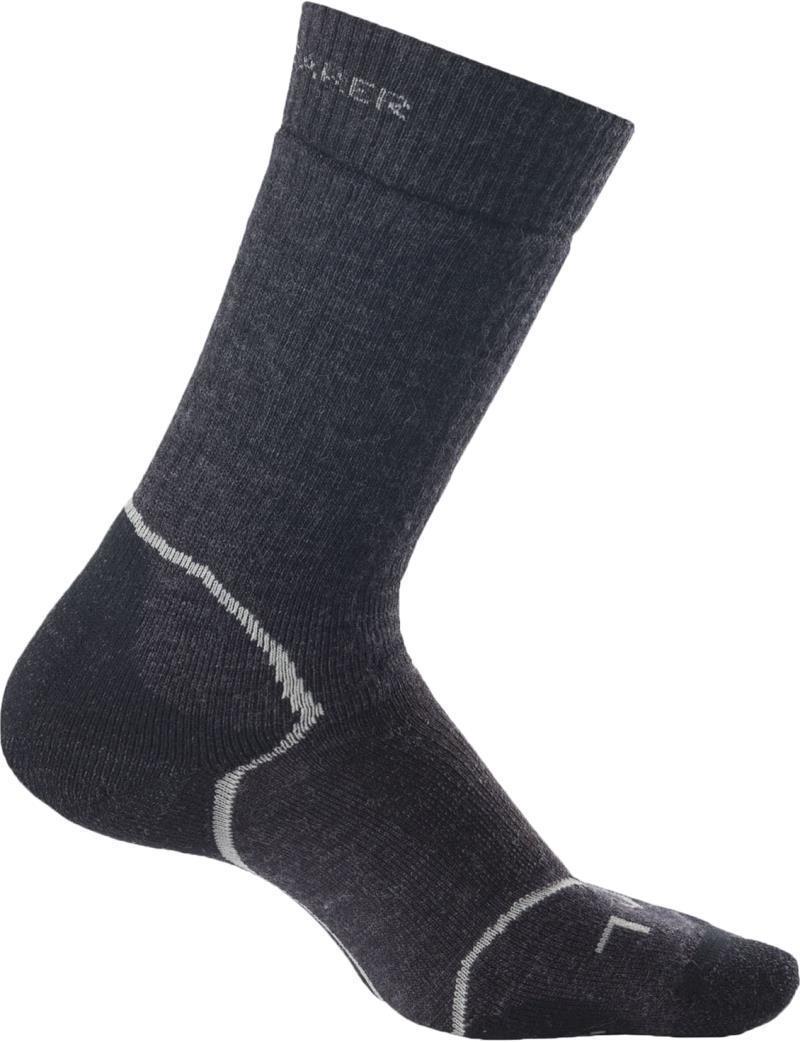 Hike+ Crew Merino Socks - Medium Cushion - Womens - Jet Heather 1