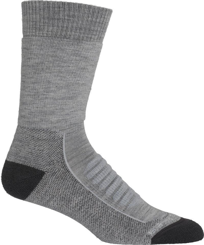 Hike+ Crew Socks - Heavy Cushion - Mens - Blizzard Heather / Snow / Monsoon 1