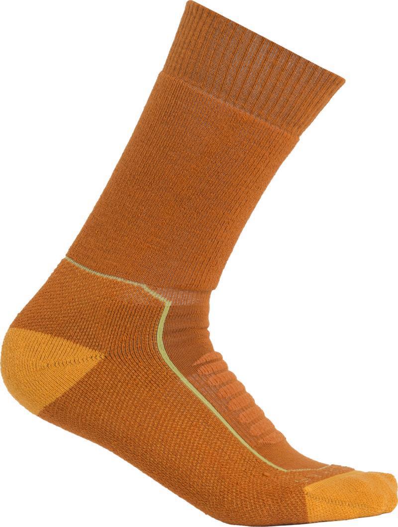 Hike+ Crew Socks - Heavy Cushion - Mens - Earth / Bio Lime / Solar 1