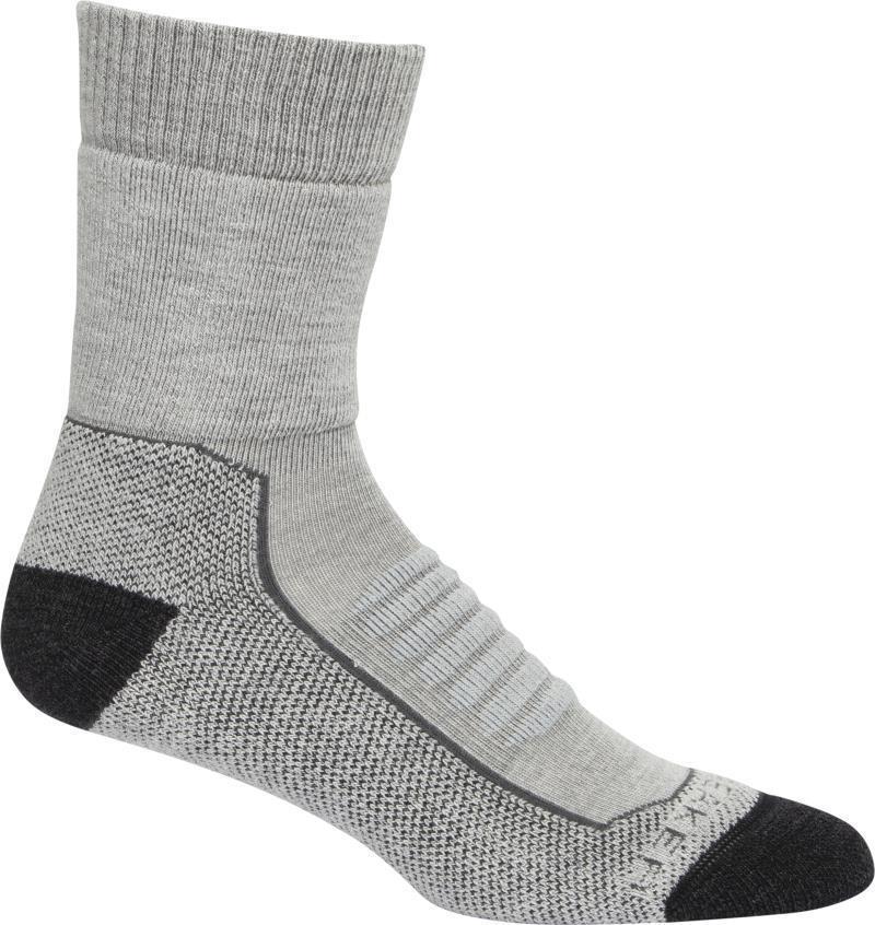 Hike+ Crew Socks - Heavy Cushion - Womens - Blizzard Heather / Monsoon 1