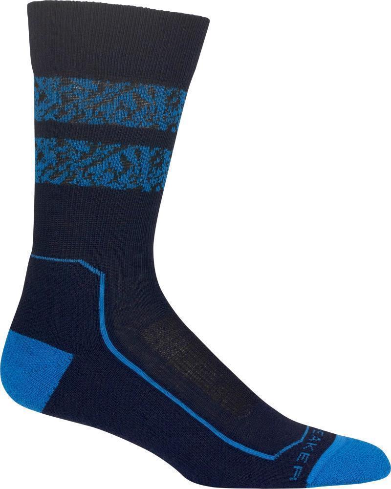 Hike+ Crew Socks - Light Cushion - Natural Summit - Mens - Midnight Navy / Lazurite / Black 1