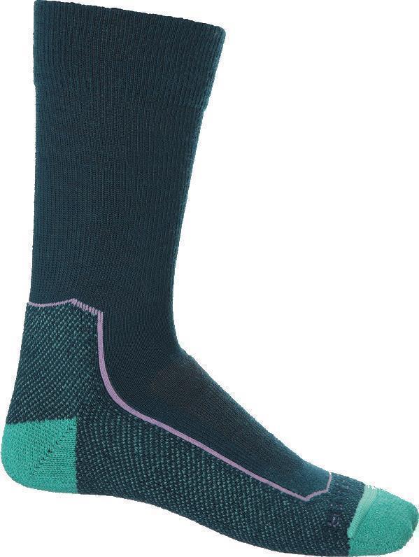 Hike+ Crew Socks - Light Cushion - Womens - Green Glory / Fresh 1